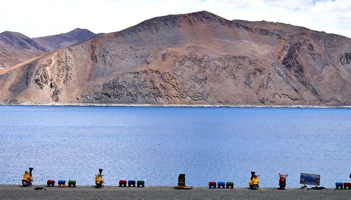 Shooting Point at Pangong Lake